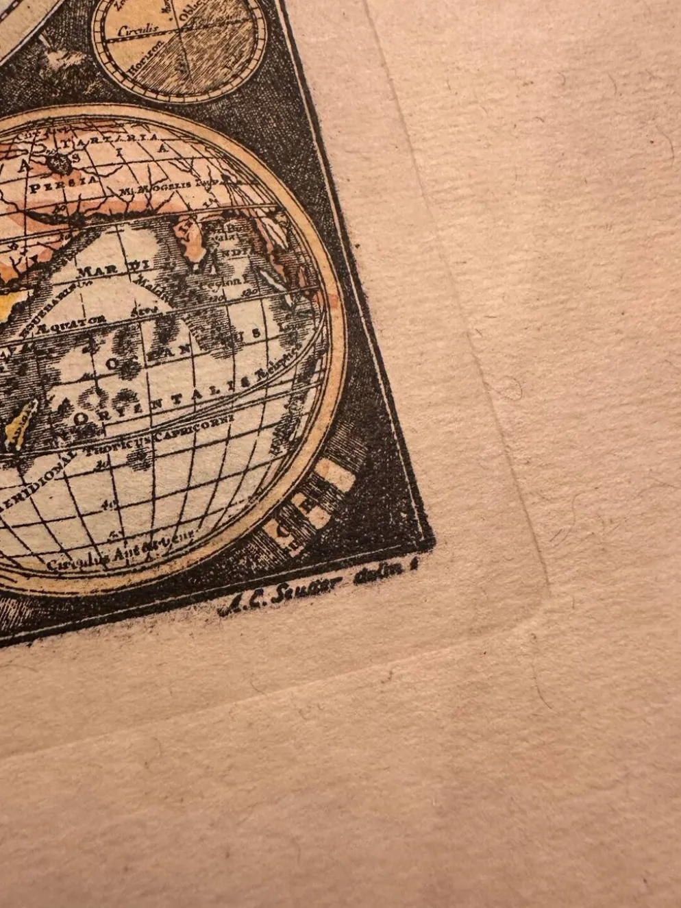 Carte, mappemonde, planisphère ancien