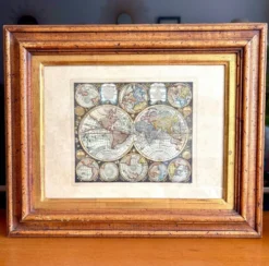 Carte, mappemonde, planisphère ancien