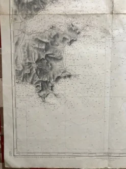 Carte marine ancienne - Du Cap Camarat au cap Roux en passant par St Tropez St Raphael Ste Maxime
