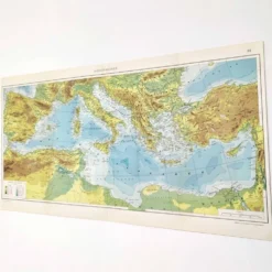 Carte Méditerranée 1950