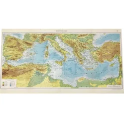 Carte Méditerranée 1950