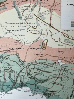 Carte originale Afrique Nord - 37x27cm - 1908