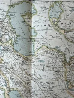 Carte originale Caucase et Pamir 53x37cm - 1905
