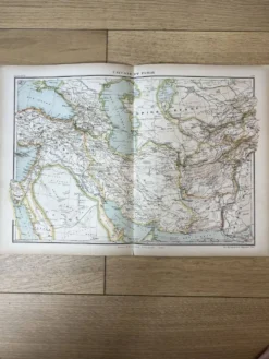 Carte originale Caucase et Pamir 53x37cm - 1905