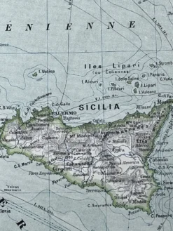Carte originale de l’Italie 1905 - 37,5x48cm