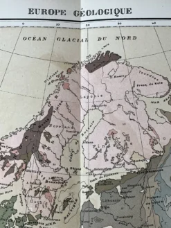 Carte originale d'Europe 37x48cm - 1888