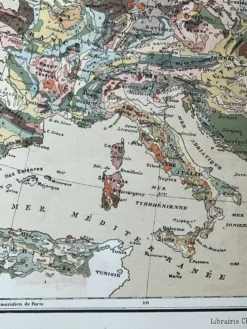 Carte originale d'Europe 37x48cm - 1888