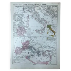 Carte originale Italie - 37x27cm - 1908