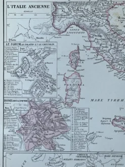 Carte originale Italie - 37x27cm - 1908