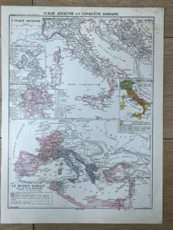 Carte originale Italie - 37x27cm - 1908
