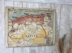 Carte scolaire vintage