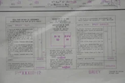 Carte vintage de Briey
