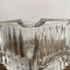 Cendrier carré en cristal épais années 70-80