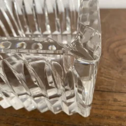 Cendrier carré en cristal épais années 70-80