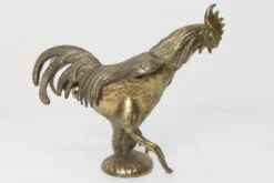 Cendrier coq 1960 en régule signé FC