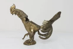 Cendrier coq 1960 en régule signé FC