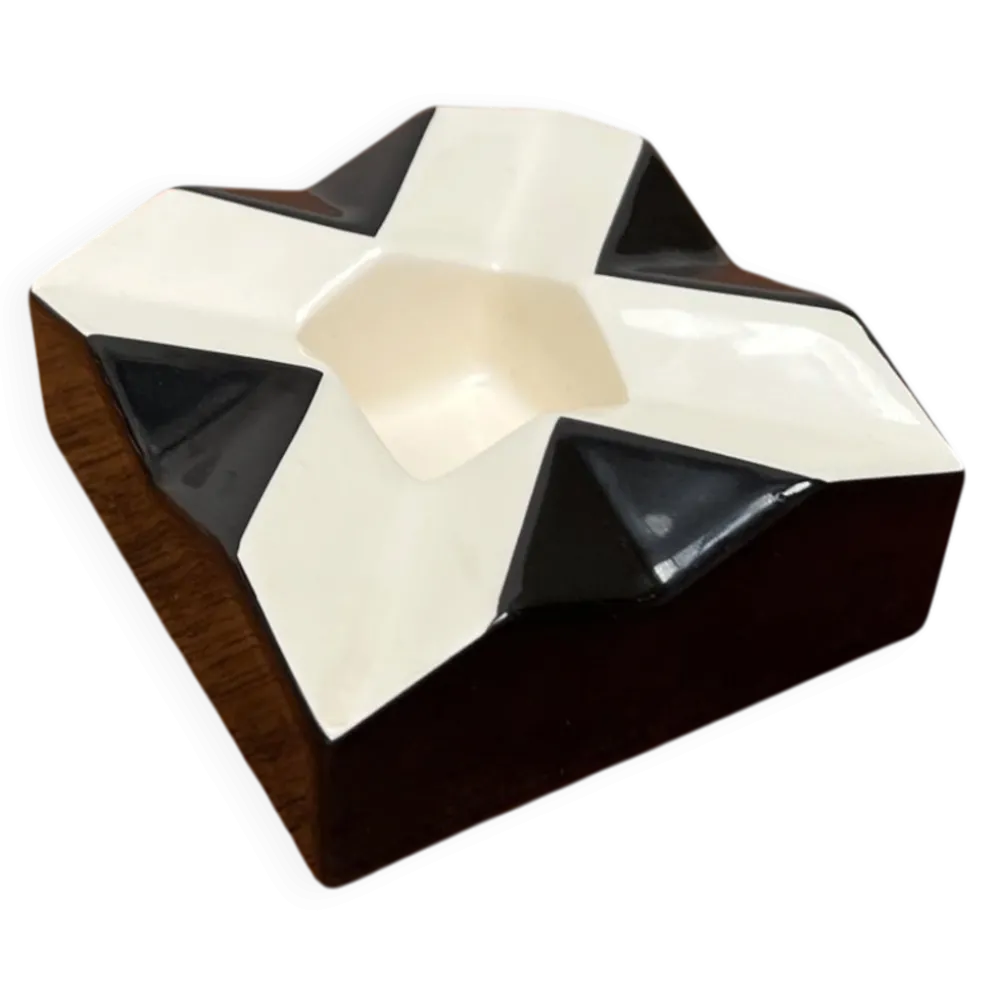 Cendrier en céramique repro Bauhaus moderne par Vlastislav Hofman pour Modernista