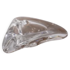 Cendrier en cristal au design italien vintage des années 1970