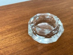 Cendrier en cristal vintage, années 1970