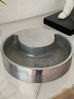 Cendrier en fonte d’aluminium, années 70, Albert Leclerc