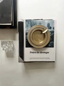 Cendrier en laiton doré véritable début XXe siècle