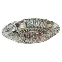 Cendrier en verre classique rosace et porte-cigarettes D13
