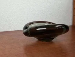 Cendrier en verre danois du milieu du siècle par Per Lütken pour Holmegaard, 1962