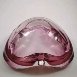 Cendrier en verre de Murano à uranium, créé par Flavio Poli pour Seguso, années 1960