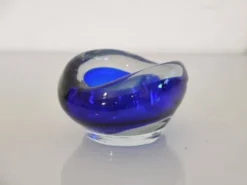Cendrier en verre sommerso 1970