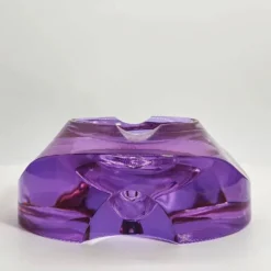 Cendrier en verre violet rare - Moser années 1960