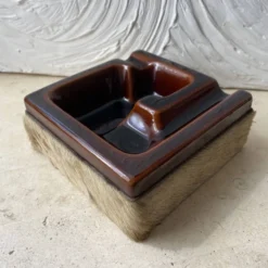 Cendrier et porte pipe Longchamp années 70