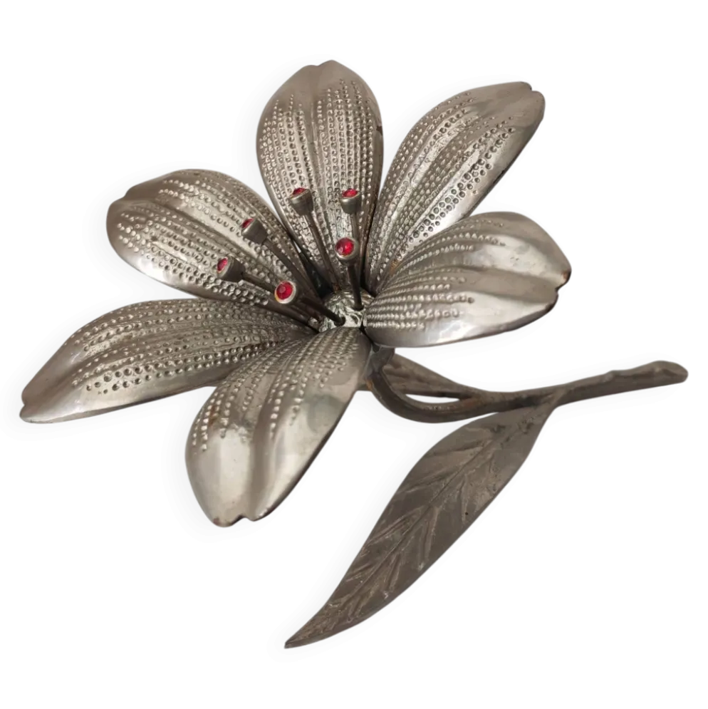 Cendrier Fleur de Lotus en laiton