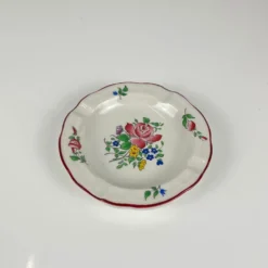 Cendrier, modèle réverbère par KG Lunéville, motif rose