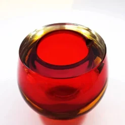 Cendrier rare des années 1960 en verre de Murano par Flavio Poli pour Seguso.