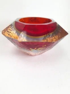 Cendrier sommerso triple verre de Murano