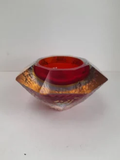 Cendrier sommerso triple verre de Murano