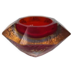 Cendrier sommerso triple verre de Murano