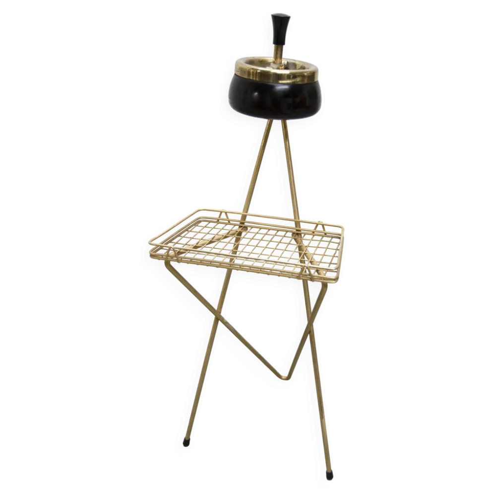 Cendrier Tripode 1960 laiton doré