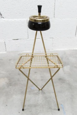 Cendrier Tripode 1960 laiton doré