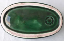 Cendrier vert en céramique