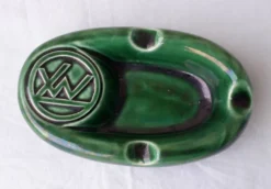 Cendrier vert en céramique