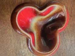 Cendrier vide poche en céramique midcentury