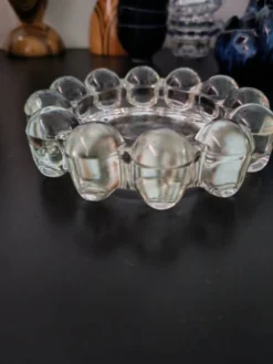 Cendrier vide poche en verre moulé "Boopie Boublle" mid century 1960