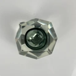 Cendrier / vide poche Sommerso en verre de Murano, forme diamant, Italie, 1970