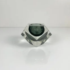Cendrier / vide poche Sommerso en verre de Murano, forme diamant, Italie, 1970