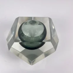 Cendrier / vide poche Sommerso en verre de Murano, forme diamant, Italie, 1970
