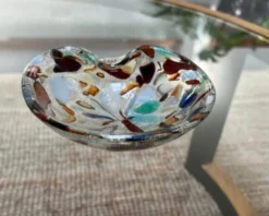 Cendrier/ Vide-Poche vintage en verre de Murano