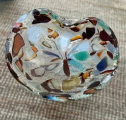 Cendrier/ Vide-Poche vintage en verre de Murano