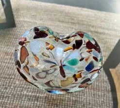 Cendrier/ Vide-Poche vintage en verre de Murano