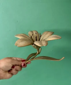 Cendrier vintage en laiton en forme de fleur